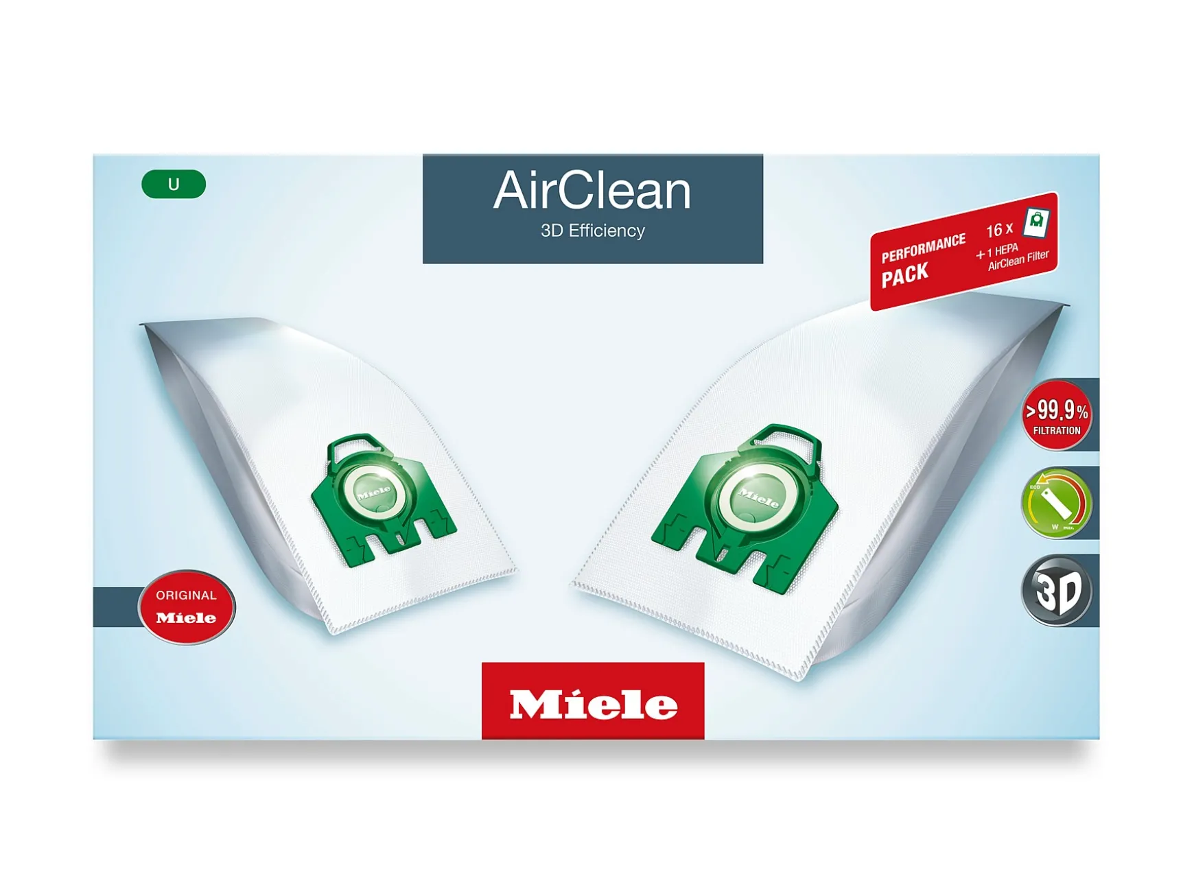 Performance Pack Airclean 3D Efficiency U<Miele Fashion